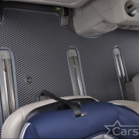 Автомобильные коврики EVA на Kia Carnival III (11мест) 2+2 с трансформерами (2014->)