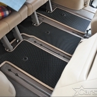 Автомобильные коврики EVA на Kia Carnival III (7мест) 2+3 без трансформеров (2014->)