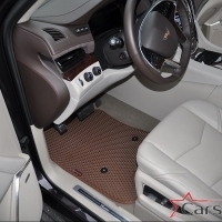 Автомобильные коврики EVA на Cadillac Escalade IV 3 ряда (2014->)
