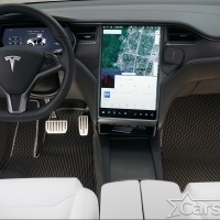 Автомобильные коврики EVA на Tesla Model X 6 мест 3 ряда (2015->) 