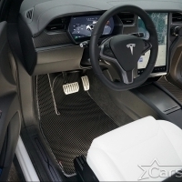 Автомобильные коврики EVA на Tesla Model X 6 мест 3 ряда (2015->) 