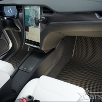 Автомобильные коврики EVA на Tesla Model X 6 мест 3 ряда (2015->) 