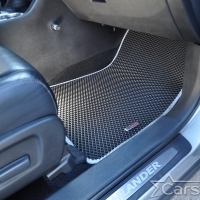 Автомобильные коврики EVA на Toyota Highlander III 3 ряда (2013-2019)