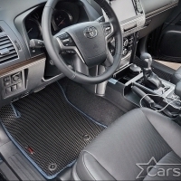 Автомобильные коврики EVA на Toyota Land Cruiser Prado 150 рестайл 3 ряда (2013->)