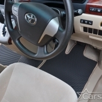 Автомобильные коврики EVA на Toyota Vellfire I пр.руль (2008-2014) 2 ряд - 3 места