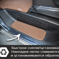 Автомобильные коврики EVA на Накладки на пороги Hyundai Grand Starex (2017->)