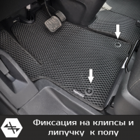 Автомобильные коврики EVA на Opel Zafira Life 7 мест, не Long (2019->) 
