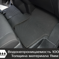 Автомобильные коврики EVA на Opel Zafira Life 7 мест, не Long (2019->) 