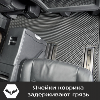 Автомобильные коврики EVA на Opel Zafira Life 7 мест, не Long (2019->) 