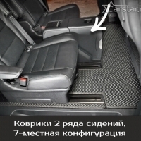 Автомобильные коврики EVA на Peugeot Traveller 7 мест, Long (2016->) 