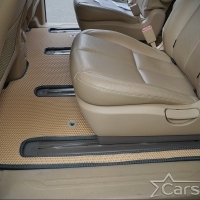 Коврики текстильные на Kia Carnival III (9мест) 2+2 без трансформеров (2014->)