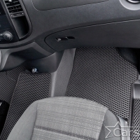 Коврики текстильные на Mercedez-Benz V-klasse II W447 (2 ряд - 2 места с проходом) (2014->)