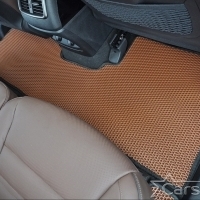Двухслойные коврики EVA на Hyundai Santa Fe IV рестайл 3 ряда (2020->)