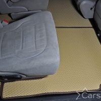 Автомобильные коврики EVA на Dodge Grand Caravan V (2007-2020) 2 ряд: кресла 2+1 без прохода