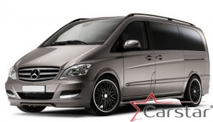 Комплект ковриков в салон и багажник Mercedes-Benz Viano W639 без столика (2003-2014)