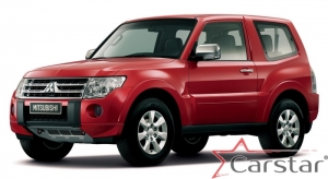 Комплект ковриков в салон Mitsubishi Montero IV 3D (2006->)