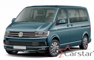Комплект ковриков в салон и багажник Volkswagen Multivan T6 (2015-2020)
