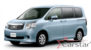 Комплект ковриков в салон и багажник Toyota Noah-Voxy II пр.руль (2007-2015) 2 ряд - без прохода