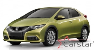 Комплект ковриков в салон Honda Civic_IX хэтч (2011-2015)