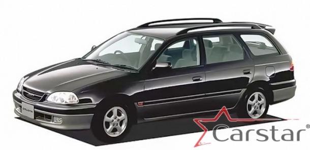 Двухслойные коврики EVA для Toyota Caldina II Т210 пр.руль (1997-2002)