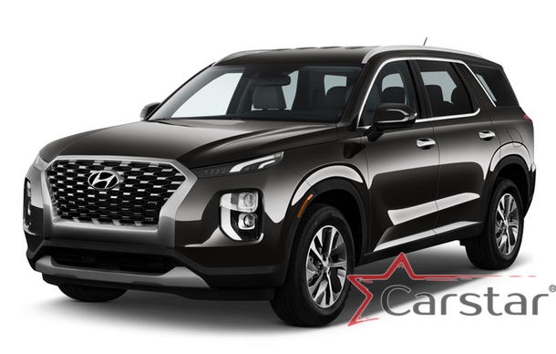 Автомобильные коврики EVA для Hyundai Palisade I 3 ряда (2018->)