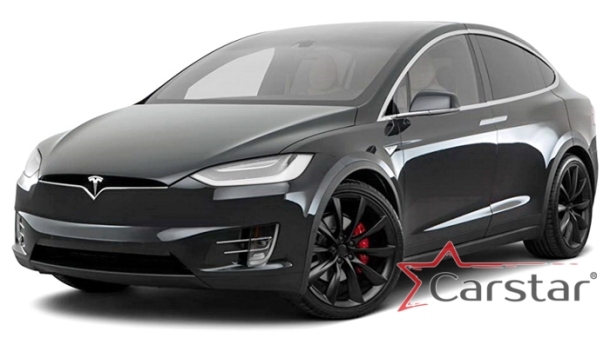 Двухслойные коврики EVA для Tesla Model X 7 мест (2015->) 