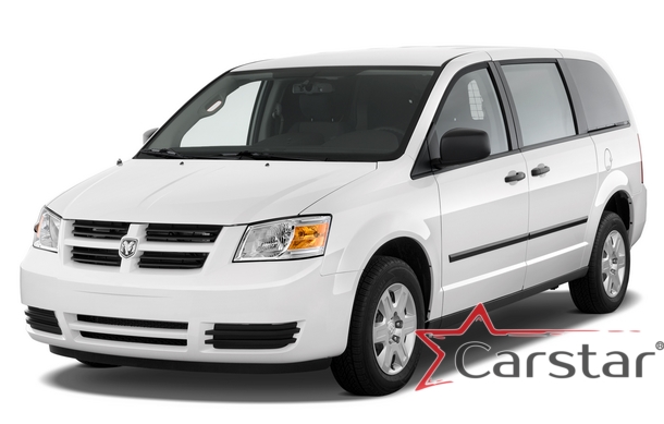 Автомобильные коврики EVA 3D для Dodge Grand Caravan V (2007-2020) 2 ряд: кресла 1+1 не убираются в пол